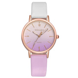 Women Gradient Rainbow Design Watch