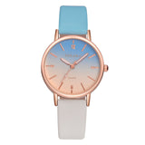 Women Gradient Rainbow Design Watch