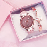 Women  Rhinestone Romantic Starry Sky WristWatch