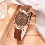 Women  Rhinestone Romantic Starry Sky WristWatch