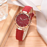 Women  Rhinestone Romantic Starry Sky WristWatch